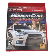 Jogo Midnight Club Los Angeles (ps3 - Mídia Física)