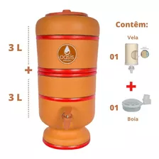 Filtro De Barro Para Água Tradicional 3 Litros - Oasis