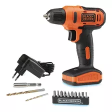 Parafusadeira E Furadeira 3/8 12v Vvr Black Decker Ld12s-br Cor Preto/laranja 110v/220v