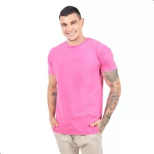 Camiseta Masculina Estonada Lisa Blusa Original Várias Cores