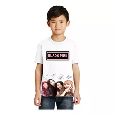 Camisa Camiseta Blackpink Black Pink Infantil Criança 
