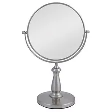 Zadro Van48 Two-sided Vanity Swivel Mirror, Satin Nickel