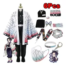 Conjunto De Fantasia De Anime De Cosplay De 6 Peças/kit De