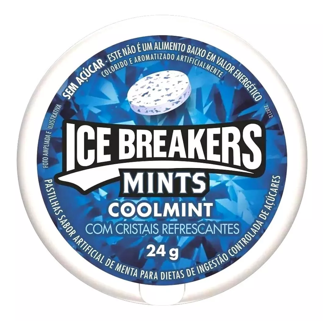 Pastilha Ice Breakers Mints Coolmint 24g - Sem Açucar