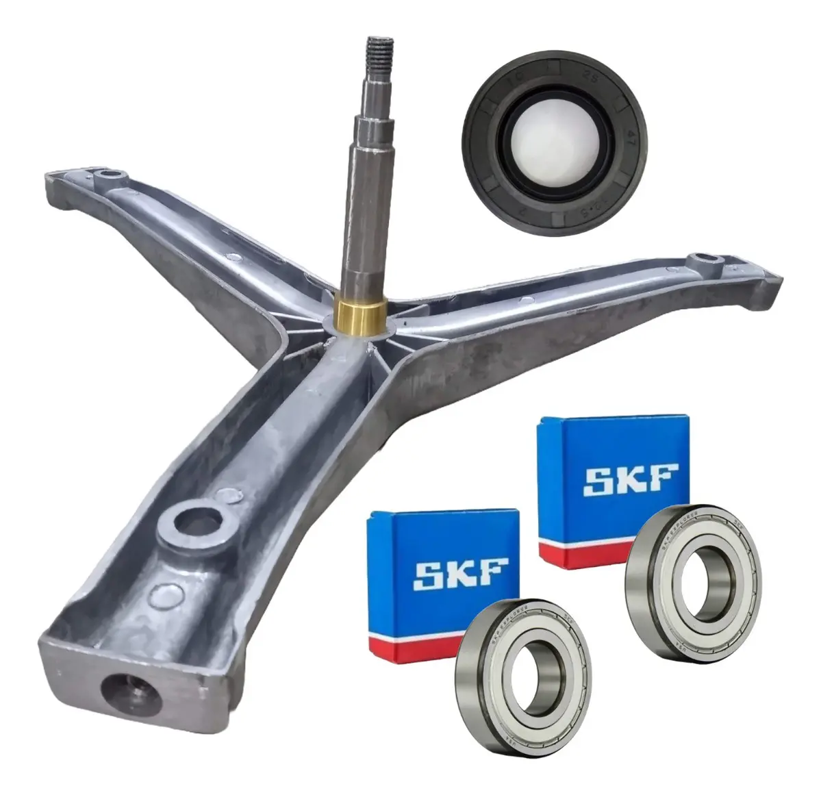 Kit Eje Rulemanes Reten Para Lavarropa Drean Blue 6.06 6.08