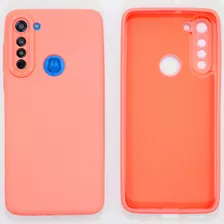 Capa Compatível Com Moto G8 Em Diversas Cores Aveludadas