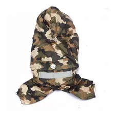 Capa De Chuva Camuflada Para Cachorros