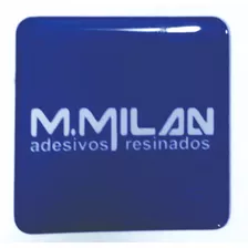 Adesivo Etiqueta Resinado Personalizado 200 Un 3 X 3 Cm