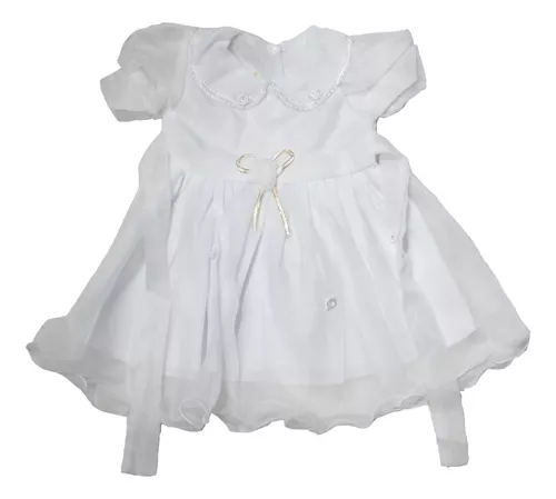 Primera imagen para búsqueda de vestido de bebe blanco