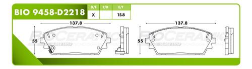 Kit Balatas Delanteras Y Traseras Mazda 3 2.5 2.0 2019-2023  Foto 9