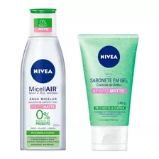 Água Micelar Efeito Mate + Sabonete Controle De Brilho Nivea