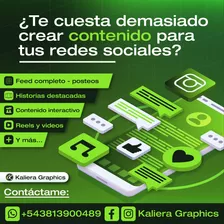 Diseño De Contenido Para Redes Sociales - Community Manager.