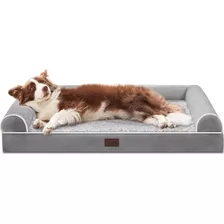 Cama Ortopédica P/ Perro Western Home, Talle Large, Gris