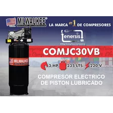 Compresor De Piston Lubricado Milwaukee Comjc30vb De 3hp