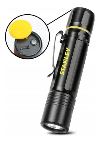 Linterna Spinit Pointmax 400r Duo Recargable Pila 400 Lumens Color De La Linterna Negro Color De La Luz Blanco