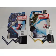 Marvel Universe Hasbro Lote Com 7 Cartelas Vazias Namor Subm