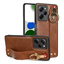 Funda Redmi Poco X5 Pro Dama Wrist Piel Sintetica+cristal 9d