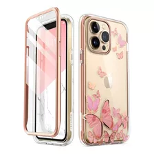 Funda I-blason iPhone 13 Pro Max- Rosado (pink Butterfly)