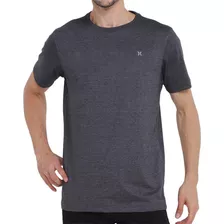 Camiseta Hurley Silk Oversize Heat Masculina Cinza Escuro