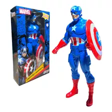 Boneco Capitão América Vingadores 22cm Articulado Avengers