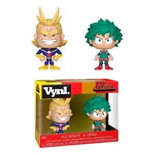 2 Bonecos My Hero Academia All Might E Deku Vynl. Funko 