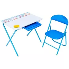 Escritorio Mesa + Silla Plegable Para Niña Y Ninos