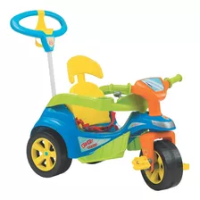 Carrinho Passeio Baby Trike Biemme Azul C/ Haste E Pedal