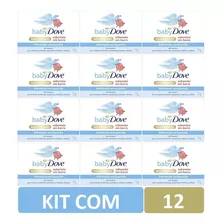 Kit Com 12 Sabonetes Dove Baby Hidratação Enriquecida 75g