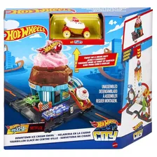 Pista Hot Wheels City Sorveteria Na Cidade - Mattel 