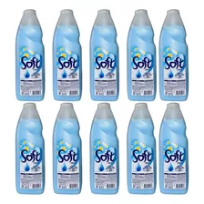 Suavizante Soft 1 Lt - Fragancia Soft - Clásico Pack 10 Unid