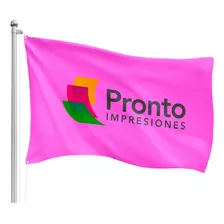 1 Bandera Publicitaria Personalizada Full Color 100x300 Fla