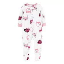 Carter´s Macacão Carters Fleece Soft Pijama Frio Bebê Menina