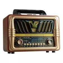 Rádio Am Fm Sw Bluetooth Usb Estilo Retro Vintage Antigo 