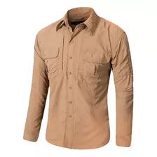 Camisa De Manga Larga Para Hombre Camisa Cargo Camisa Mascul