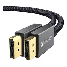 Ivanky Displayport Cable 6.6ft Dp Cable Nylon Trenzado [2k @