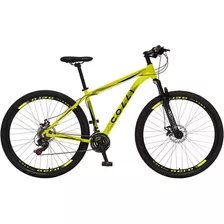 Bicicleta Colli Quadro Em Alumínio 21 Marchas Aro 29 Cor Amarelo-néon