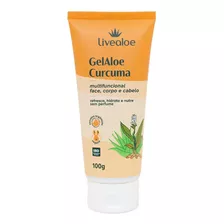 Gel De Aloe Vera Com Cúrcuma 100g - Livealoe Livealoe