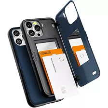 Funda Para iPhone 13 Pro Max Case Midnight Azul Doble Cap-02