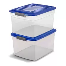 Cajas Organizadoras Plasticas Colbox 15lts X 2 U. Colombraro