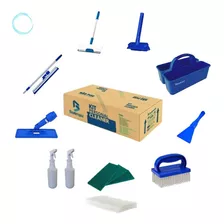 Kit Limpeza Profissional Bralimpia Casa Vidros Piso 10 Itens