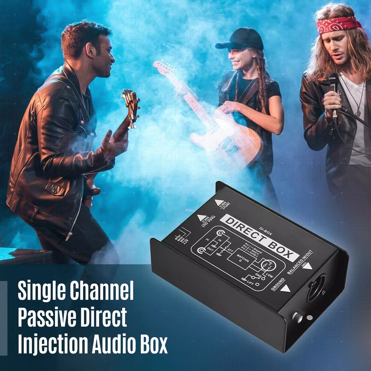 Convertidor Di-box Inyección Audio Pasivo Profesional