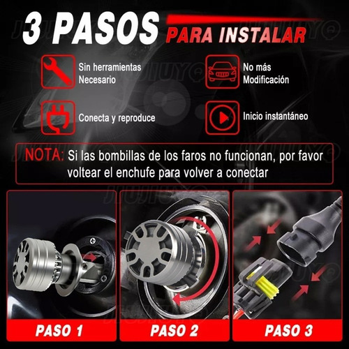 Kit De Focos Led Alta/baja Para Toyota H4, 4000 Lm, Csp Foto 8