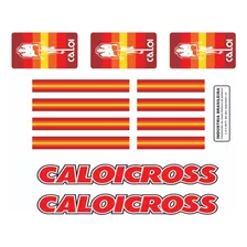 Adesivos Antiga Caloicross Extra Nylon 1983 Vermelho Met