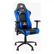 Cadeira Gamer Ergonômica Com Ajuste Reclinável 180° Cor Azul