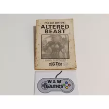 Manual Mega Drive - Altered Beast - Original 
