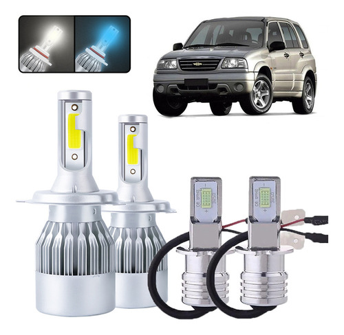 H3 H4 9003 Luz Alta Y Baja Kit De Focos Led Para Chevrolet chevrolet TRACKER 4X4