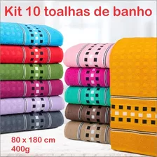 Kit 10 Toalha De Banho Gigante Paris 80x1,80 Atacado