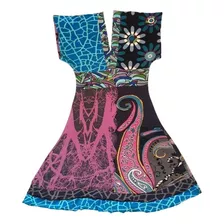 Vestido Corto Desigual Original España Talle M Impecable !