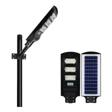  Lampara Led 90w Panel Solar Alumbrado Publico Control Remot