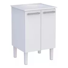 Gabinete De Lavanderia Aco Venus Com Tanque Branco Cozimax 6